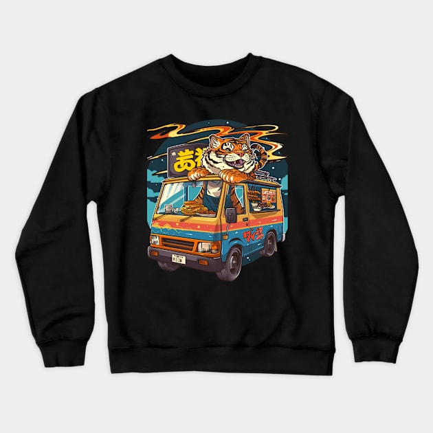 Through the Woods with Calvin and Hobbes Crewneck Sweatshirt by goddessesRED